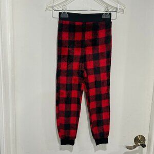 5 for $10 Kids Holiday Fam Jams buffalo plaid PJ bottoms Size S (6-7)